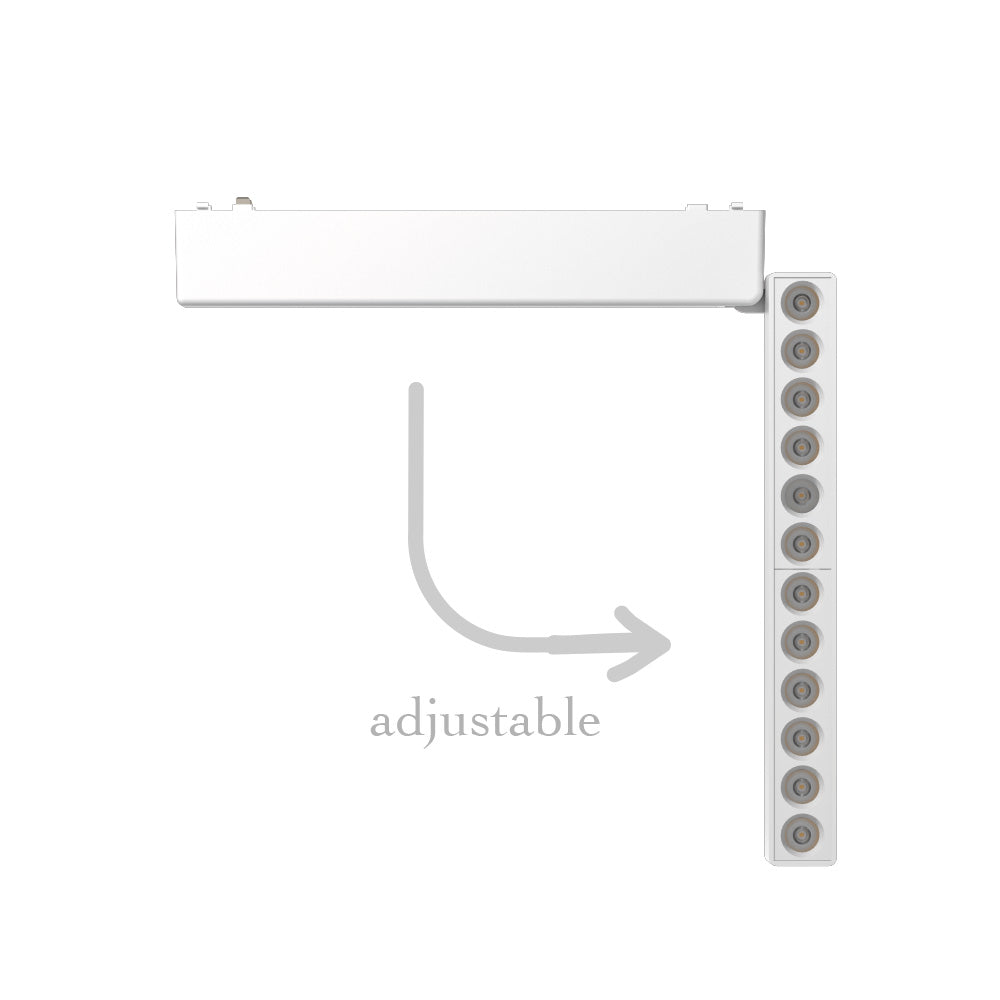 InLight Φωτιστικό LED 12W 3CCT για Ultra-Thin μαγνητική ράγα σε λευκή απόχρωση (by tuya and zigbee) D:23cmX8cm (T04805-WH)