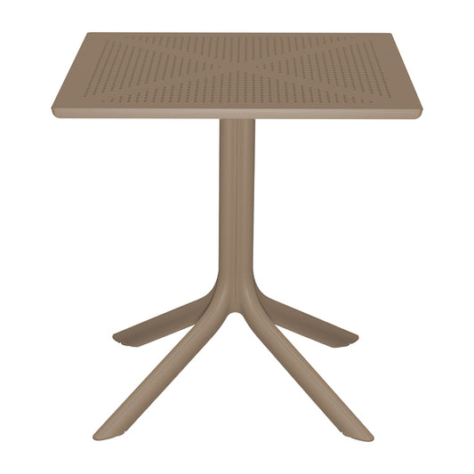 Τραπέζι Groovy pakoworld pp διατρητο cappuccino 60x60x76εκ