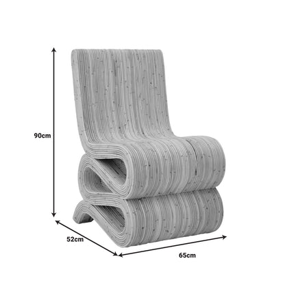 Πολυθρόνα Favorsy pakoworld rattan σε φυσική απόχρωση 52x65x90εκ