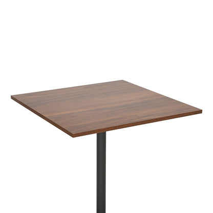 Τραπέζι Nerobian pakoworld mdf σε καρυδί απόχρωση 70x70x75εκ