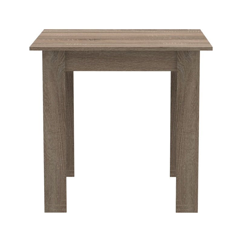 Τραπέζι Manka I pakoworld σε sonoma truffle απόχρωση 80x80x77εκ