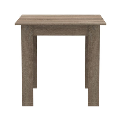 Τραπέζι Manka I pakoworld σε sonoma truffle απόχρωση 80x80x77εκ
