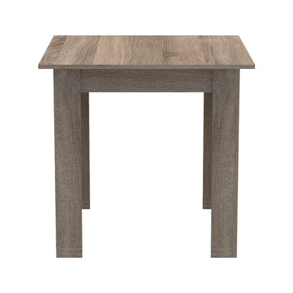 Τραπέζι Manka I pakoworld σε sonoma truffle απόχρωση 80x80x77εκ
