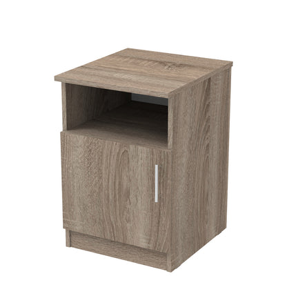Κομοδίνο Galdi pakoworld σε sonoma truffle απόχρωση 40x45x60εκ