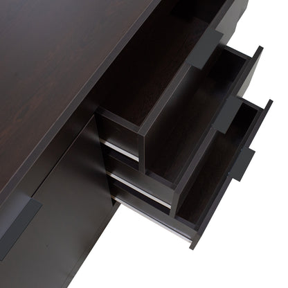 Μπουφές Doha pakoworld σε wenge απόχρωση 180x45x80.5εκ