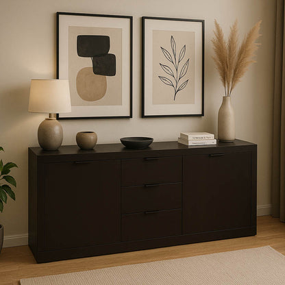 Μπουφές Doha pakoworld σε wenge απόχρωση 180x45x80.5εκ