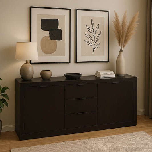 Μπουφές Doha pakoworld σε wenge απόχρωση 180x45x80.5εκ