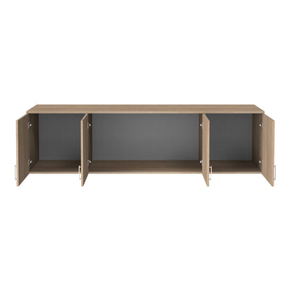 Πατάρι ντουλάπας Royal pakoworld τετράφυλλο sonoma 200x58x53εκ