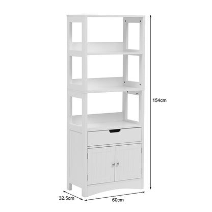 Ντουλάπι-στήλη Sejo pakoworld mdf λευκό 60x32.5x154εκ