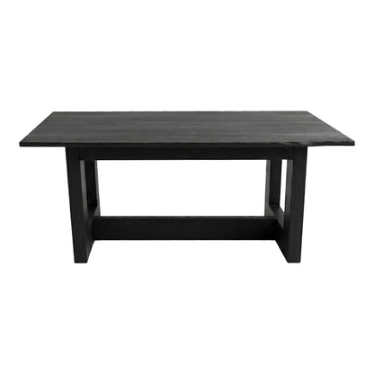 Τραπέζι Senza pakoworld μαύρο μάνγκο ξύλο 180x90x76εκ