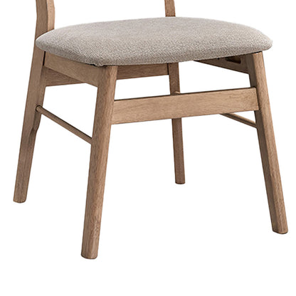Καρέκλα Cairo pakoworld rubberwood σε φυσική-μπεζ απόχρωση 47x47x76εκ