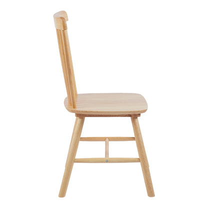 Καρέκλα Bristol pakoworld rubberwood σε φυσική απόχρωση 45x51x86εκ