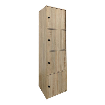 Ντουλάπι-στήλη Gabino pakoworld σε sonoma απόχρωση 40x39x158εκ