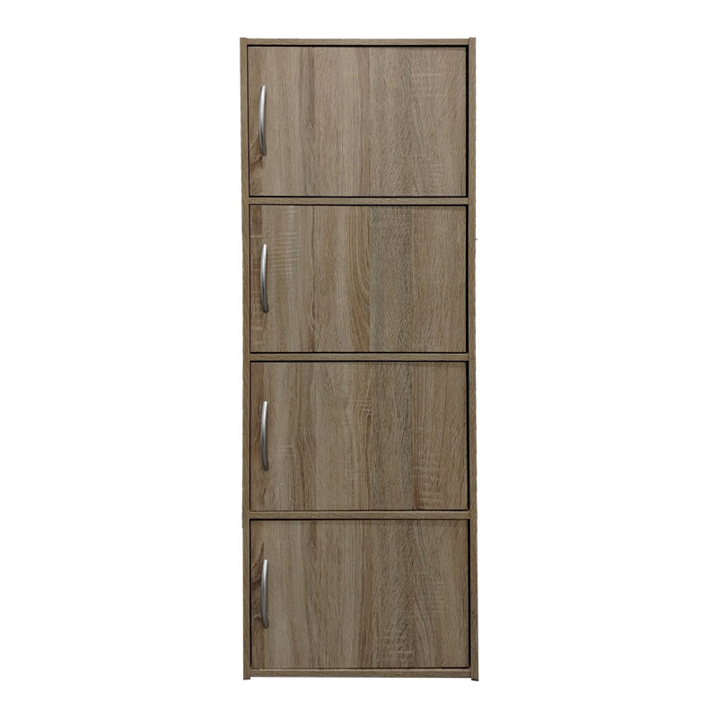 Ντουλάπι-στήλη Soline pakoworld σε sonoma απόχρωση 40x34.5x120εκ