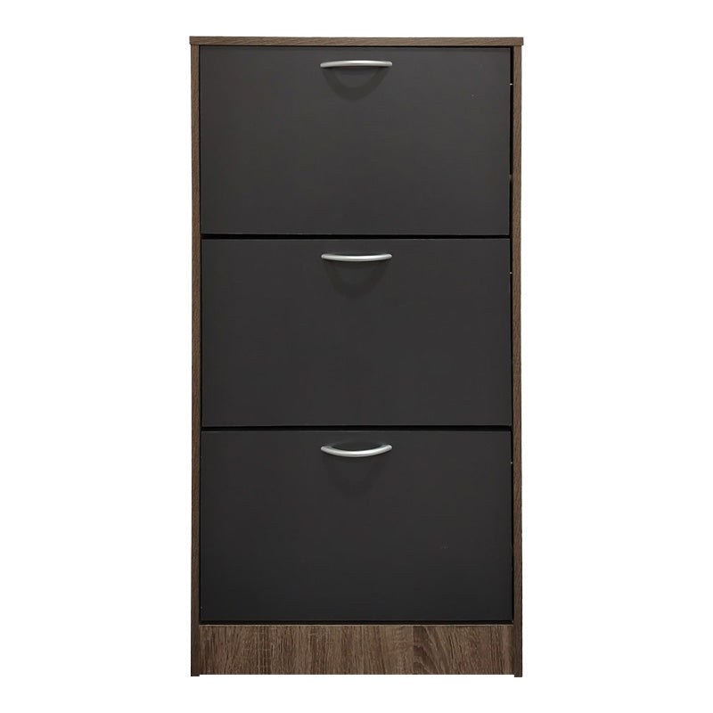 Παπουτσοθήκη Savaz pakoworld σε oak-ανθρακί απόχρωση 60x24x114εκ