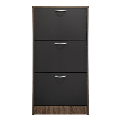 Παπουτσοθήκη Savaz pakoworld σε oak-ανθρακί απόχρωση 60x24x114εκ