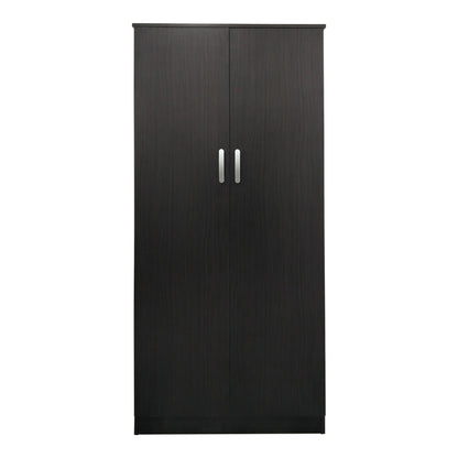 Ντουλάπα δίφυλλη Athos pakoworld σε wenge απόχρωση 80x42x180εκ