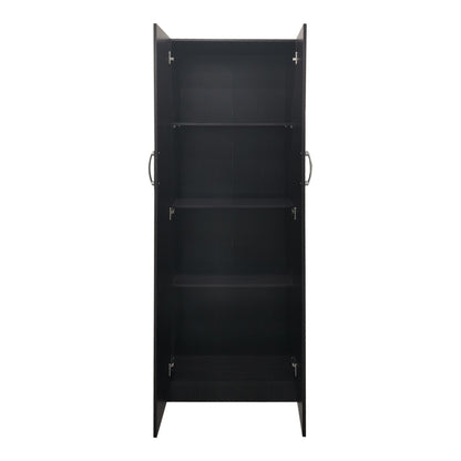 Ντουλάπα δίφυλλη Athos pakoworld σε wenge απόχρωση 60x42x180εκ