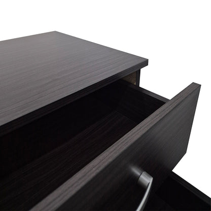 Κομοδίνο Athos pakoworld σε wenge απόχρωση 48x40x41.5εκ