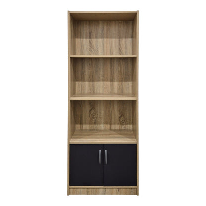 Βιβλιοθήκη Tekaro pakoworld sonoma-ανθρακί 60x29x166εκ