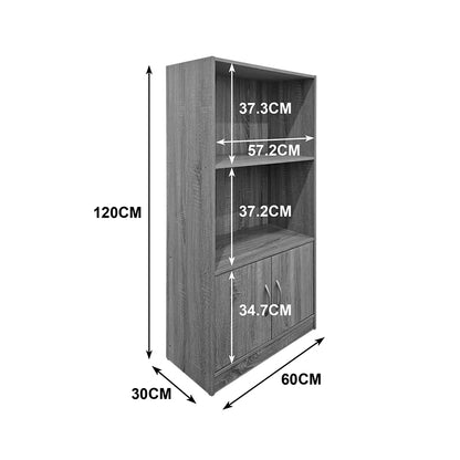 Βιβλιοθήκη Tekaro pakoworld sonoma 60x30x120εκ