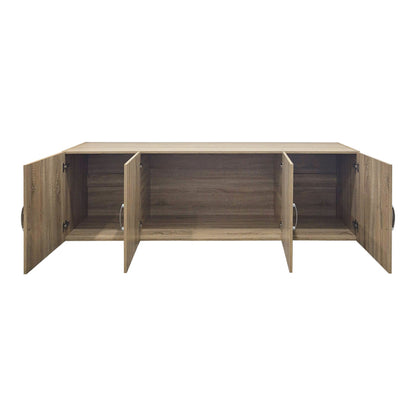 Πατάρι ντουλάπας τετράφυλλο Alvia pakoworld sonoma 200x51x60εκ