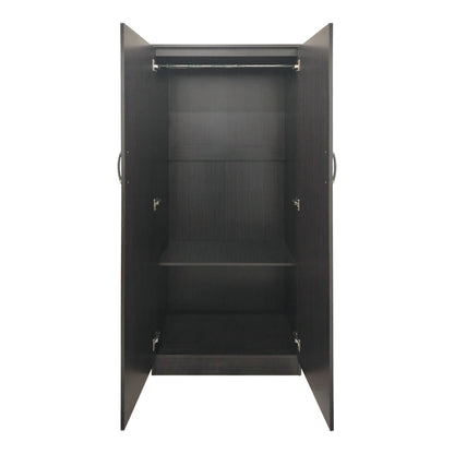 Ντουλάπα εξάφυλλη με πατάρι Athos I pakoworld wenge 240x42x240εκ