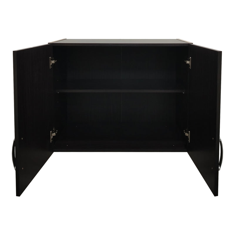 Ντουλάπα εξάφυλλη με πατάρι Athos I pakoworld wenge 240x42x240εκ
