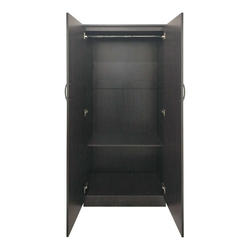 Ντουλάπα τετράφυλλη με πατάρι Athos Ι pakoworld wenge 160x42x240εκ