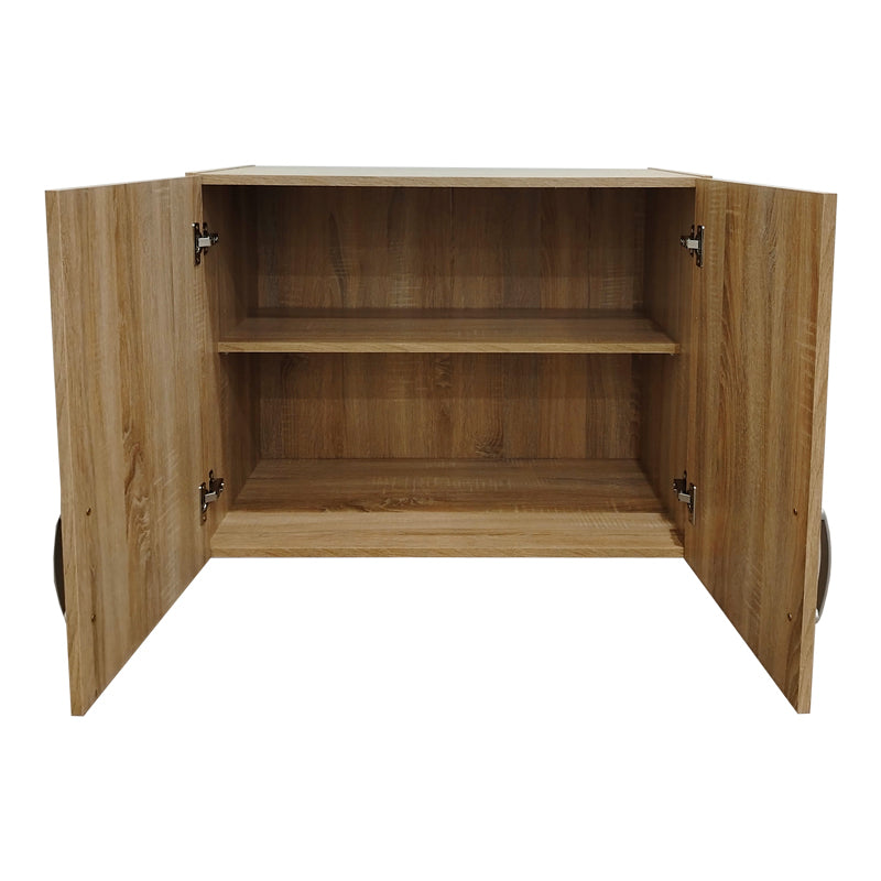Ντουλάπα τετράφυλλη με πατάρι Athos Ι pakoworld sonoma 160x42x240εκ