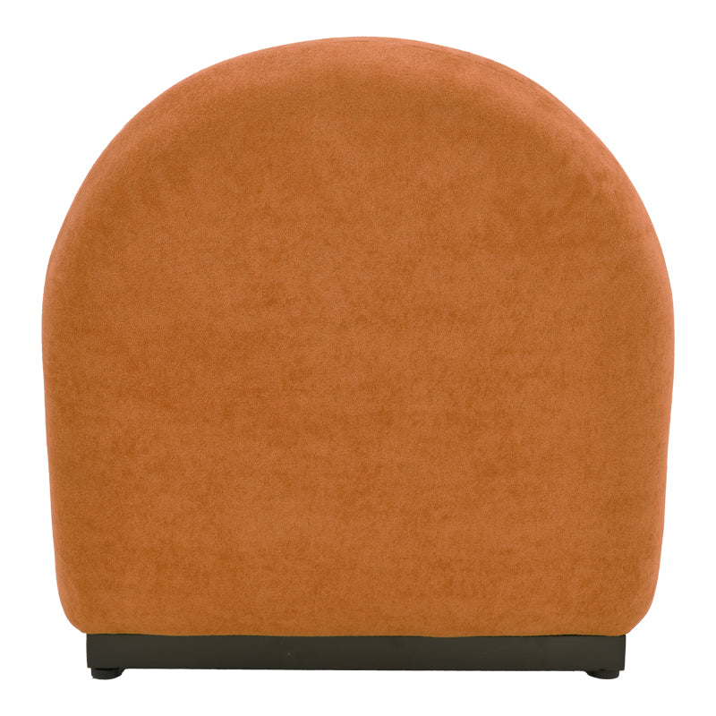 Πολυθρόνα περιστρεφόμενη Zenny pakoworld υφασμα terracotta 64x85x68εκ