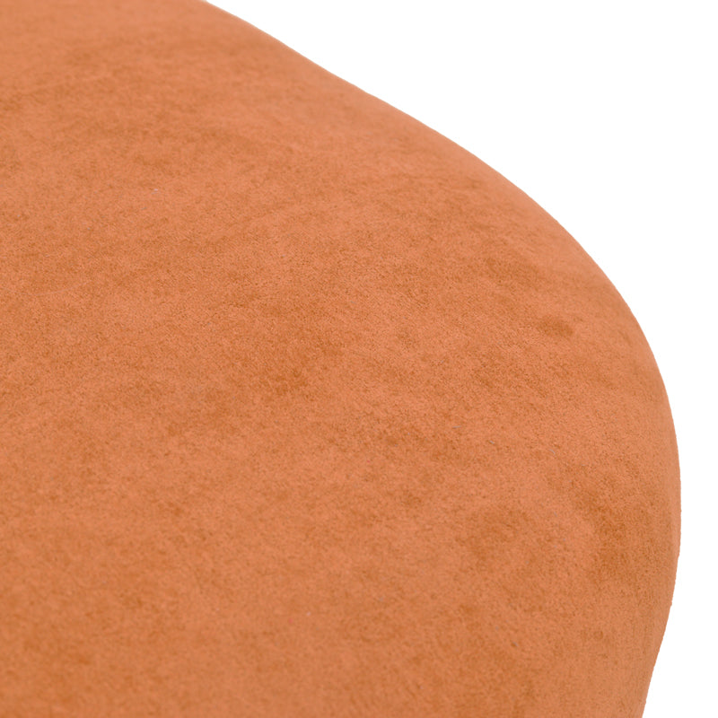 Πολυθρόνα περιστρεφόμενη Zenny pakoworld υφασμα terracotta 64x85x68εκ