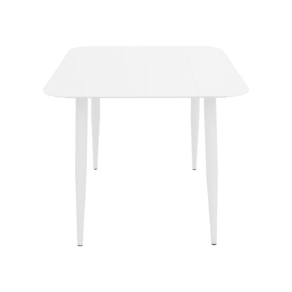Τραπέζι Vista pakoworld αλουμίνιο σε λευκή απόχρωση 80x80x72εκ