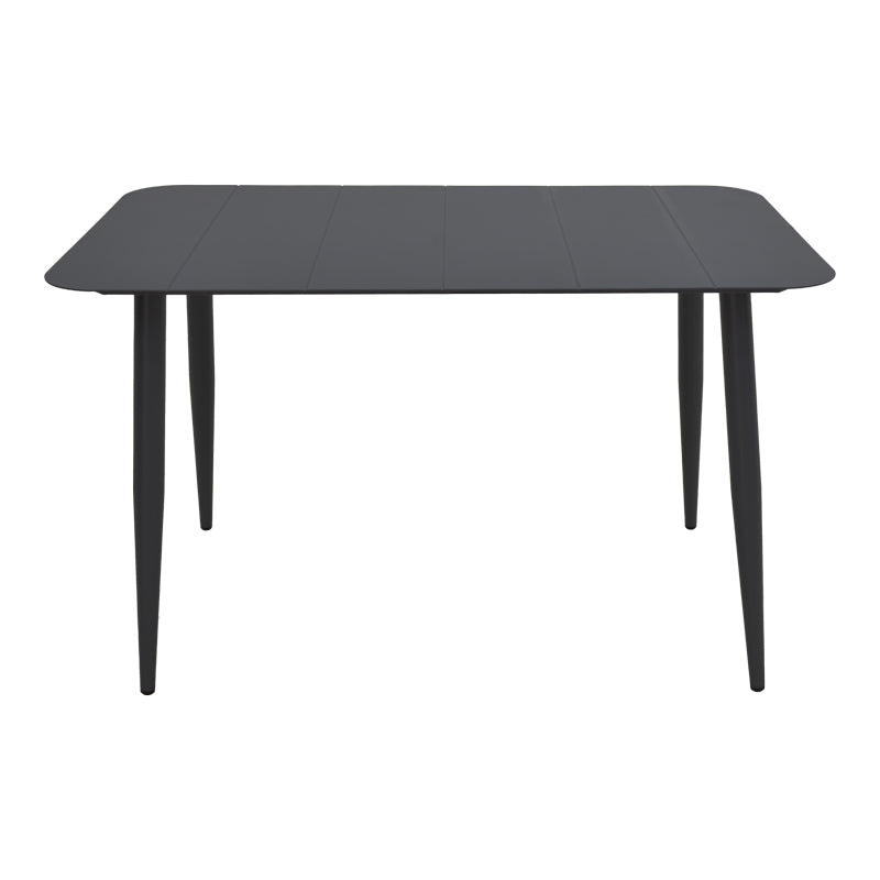 Τραπέζι Vista pakoworld αλουμίνιο σε μαύρη απόχρωση 150x80x72εκ