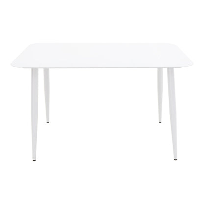 Τραπέζι Vista pakoworld αλουμίνιο σε λευκη απόχρωση 150x80x72εκ