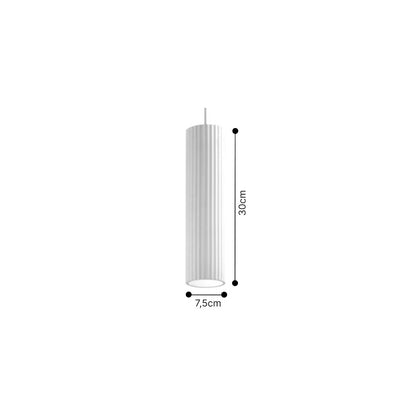 Inlight Κρεμαστό φωτιστικό λευκό από γύψο 1XGU10 D:30cm (4064-White)