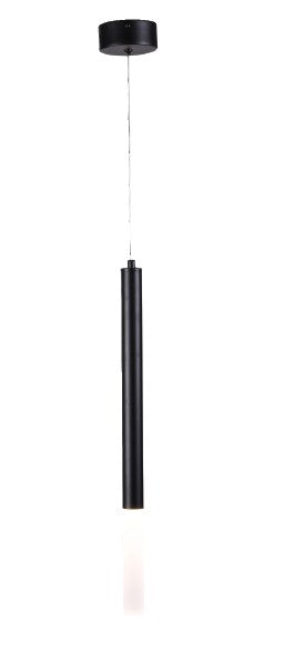 Inlight Κρεμαστό φωτιστικό LED 5W 3000K από μαύρο μέταλλο D:9X200cm (4066-Black)