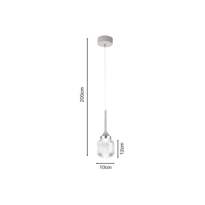 Inlight Κρεμαστό φωτιστικό LED 10W από χρυσαφί μέταλλο και ακρυλικό D:10x200cm (4077-1)