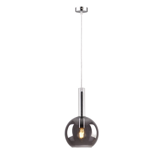 Inlight Κρεμαστό φωτιστικό από φιμέ γυαλί 1XE27 D:20x36cm (4080)