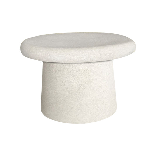 Τραπέζι σαλονιού Herona pakoworld mdf λευκό Φ60x40εκ