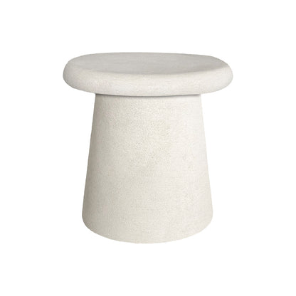 Βοηθητικό τραπέζι Herona pakoworld mdf λευκό Φ47x48εκ