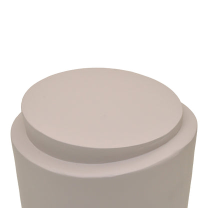 Βοηθητικό τραπέζι Fortox pakoworld MGO cappuccino Φ40x49.5εκ