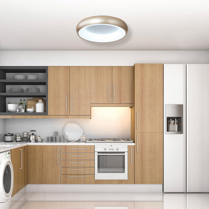 InLight Πλαφονιέρα οροφής LED 24W 3CCT (by tuya) από λευκό ακρυλικό D:40cm (42020-B-White)