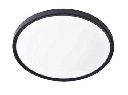 Inlight Πλαφονιέρα οροφής LED 60W 3CCT (by switch on base) σε μαύρη απόχρωση D:75x2,5cm (42036-AA-Black)