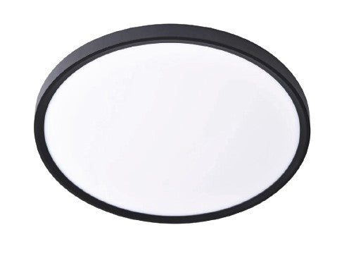 Inlight Πλαφονιέρα οροφής LED 60W 3CCT (by switch on base) σε μαύρη απόχρωση D:75x2,5cm (42036-AA-Black)