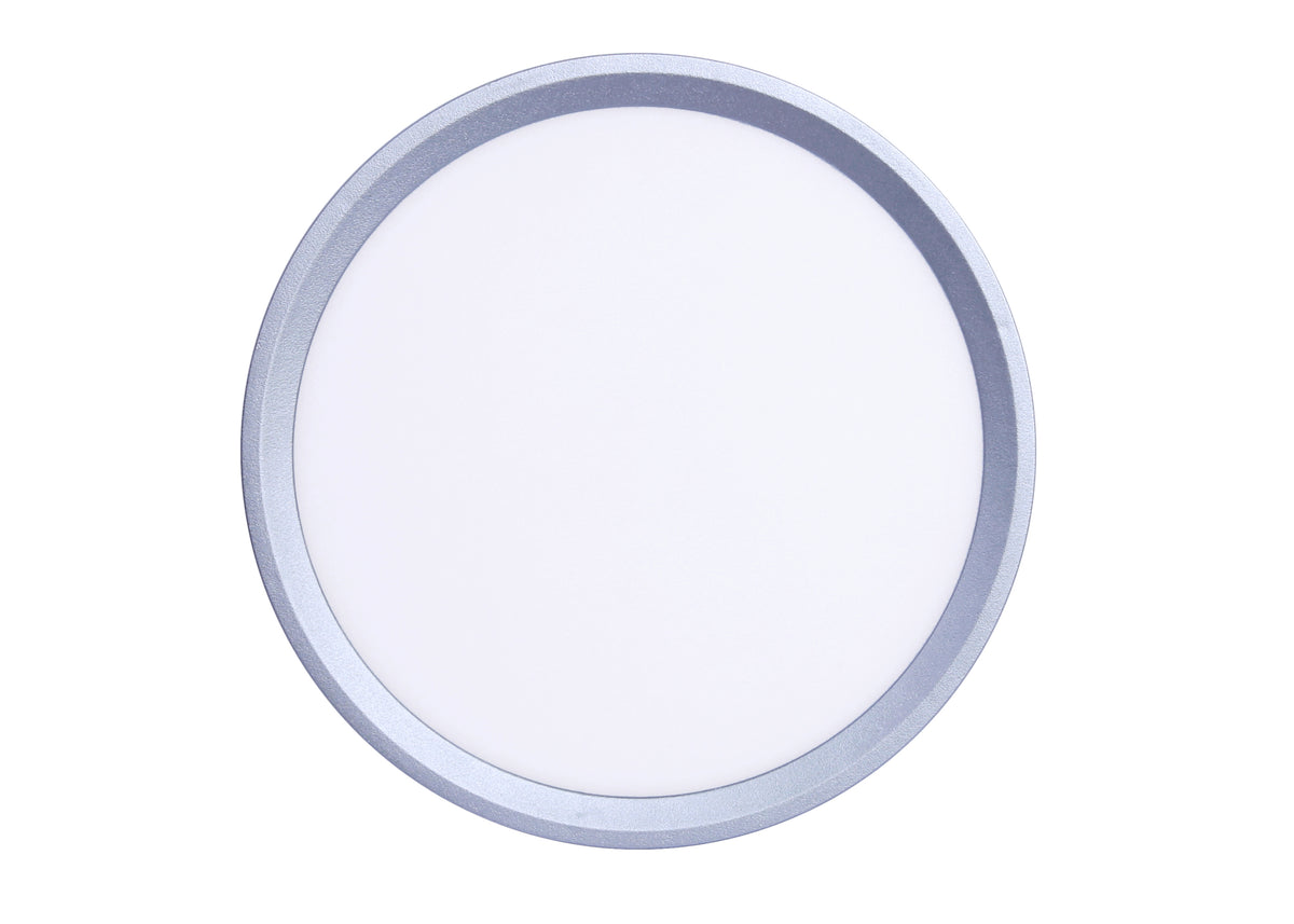 Inlight Πλαφονιέρα οροφής LED 32W 3CCT (by switch on base) σε ασημί απόχρωση D:40x2,5cm (42036-C-Silver)