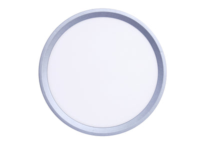 Inlight Πλαφονιέρα οροφής LED 18W 3CCT (by switch on base) σε ασημί απόχρωση D:23x2,5cm (42036-E-Silver)