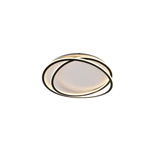 Inlight Πλαφονιέρα οροφής LED 38W 3CCT σε μαύρη απόχρωση D:50x12cm (42037-Black)
