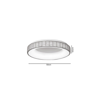 Inlight Πλαφονιέρα Οροφής LED από σχοινί 3CCT, 25W D:50x9,5cm (42042)