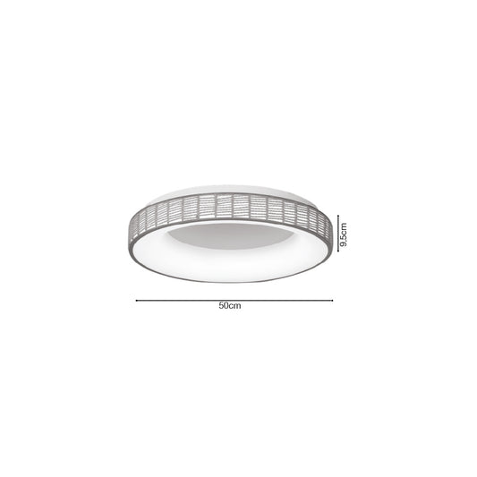 Inlight Πλαφονιέρα Οροφής LED από σχοινί 3CCT, 25W D:50x9,5cm (42042)